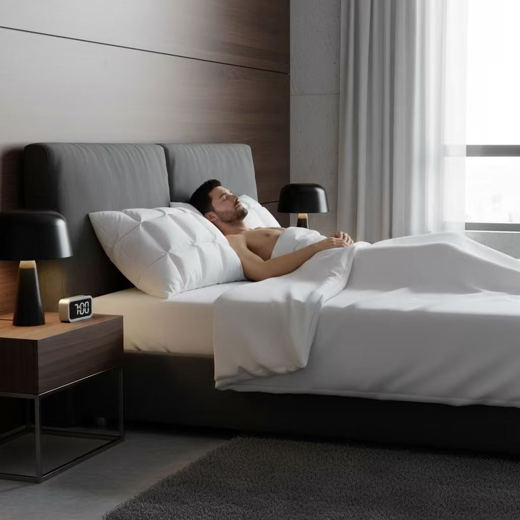 BlissfulCloud goose down pillow designed for back sleepers