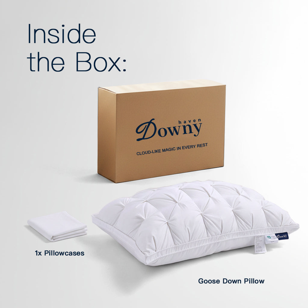 LuxTwist Goose Down Pillow