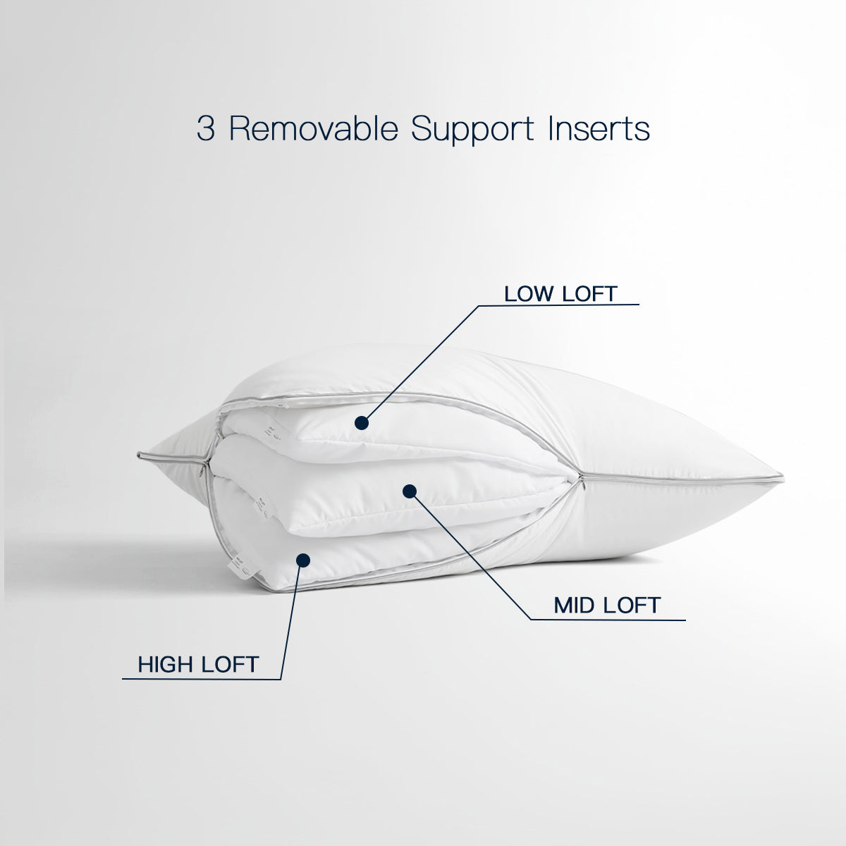 Adjustable Goose Down Pillow