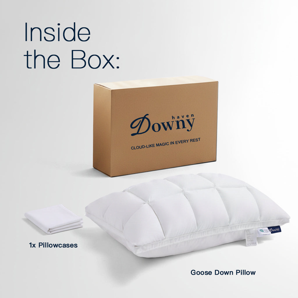 BlissfulCloud Goose Down Pillow