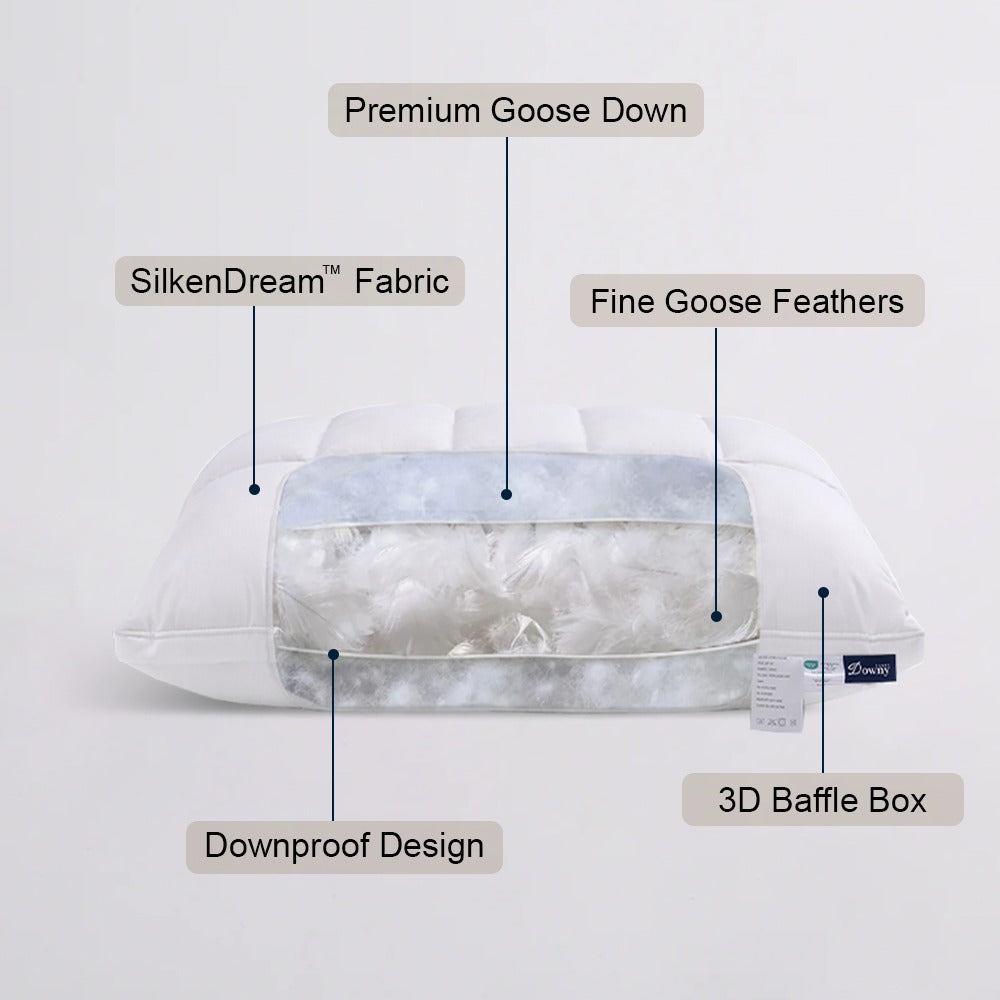 BlissfulCloud Goose Down Pillow