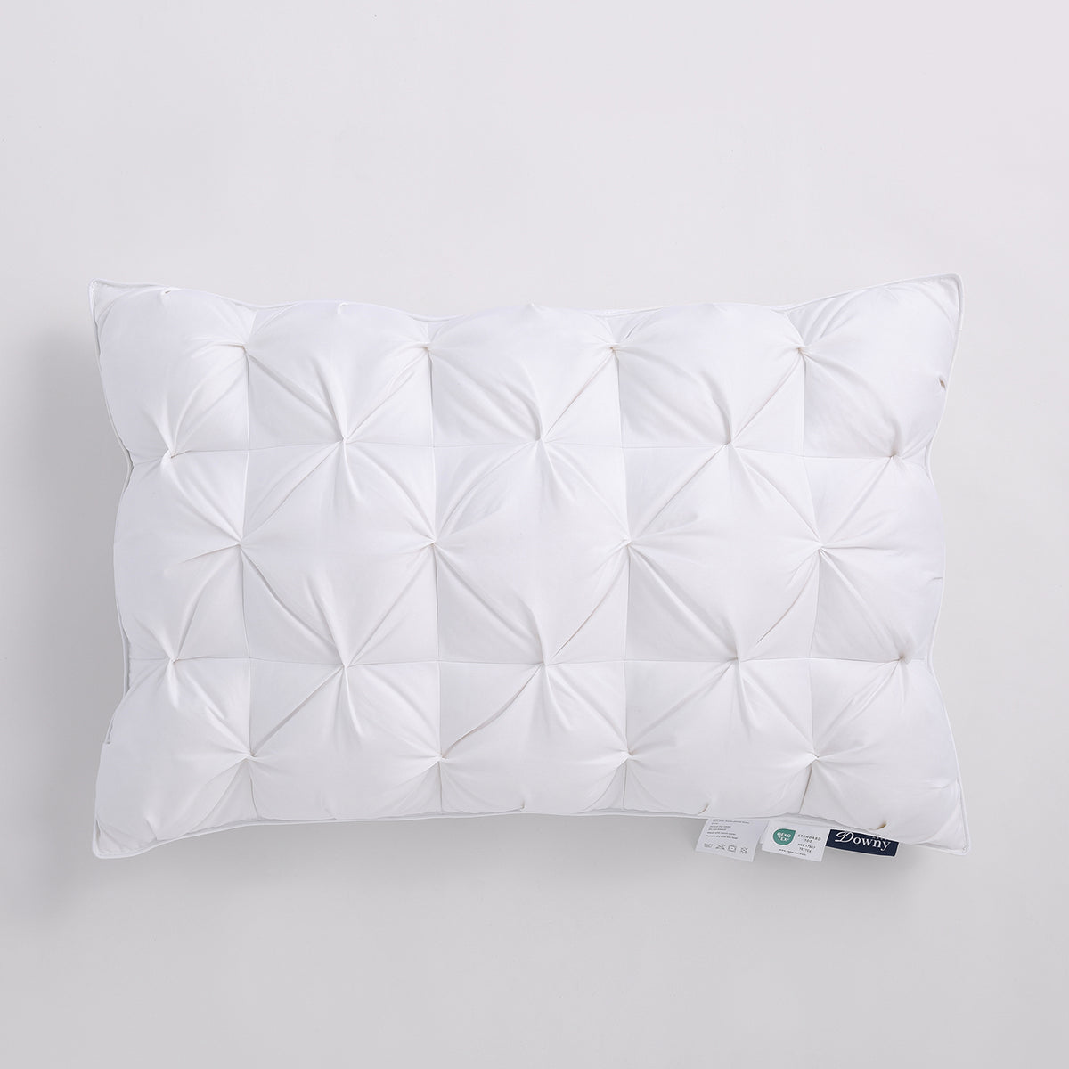 LuxTwist Goose Down Pillow with twisted design for enhanced airflow
